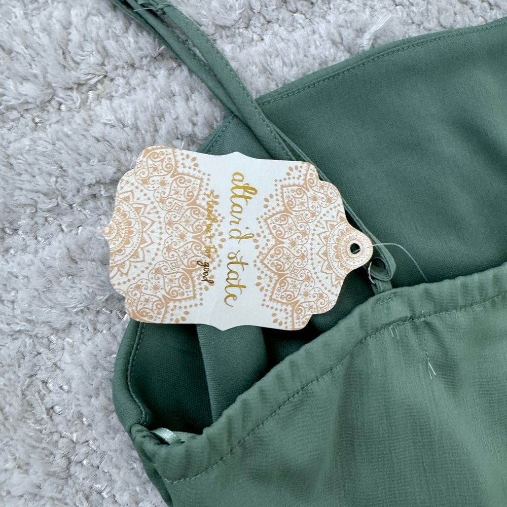 NWT! Alter’d State Sage The Label Spaghetti Strap Faux Wrap Dress - Size XS - Picture 4 of 7